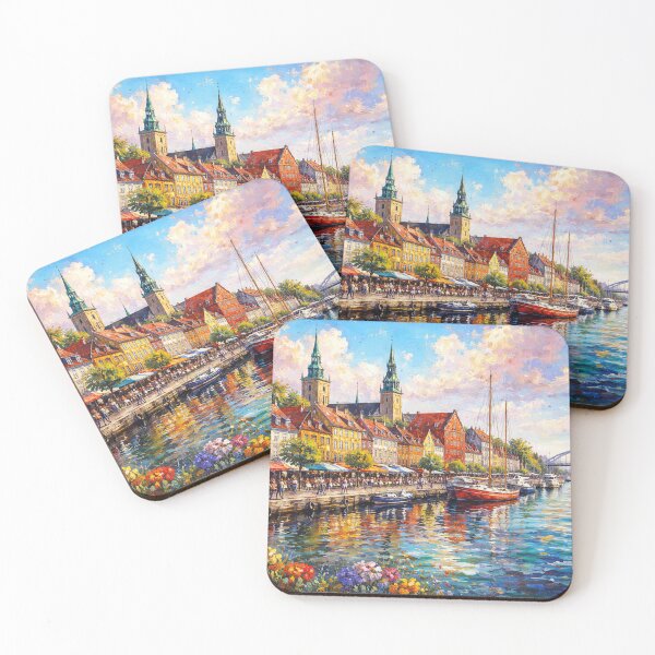 Item preview, A painting of Aalborg, Denmark – A Beautiful City in Europe. designed and sold by GalleryKauffeld.
