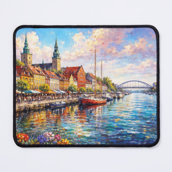 Item preview, A painting of Aalborg, Denmark – A Beautiful City in Europe. designed and sold by GalleryKauffeld.