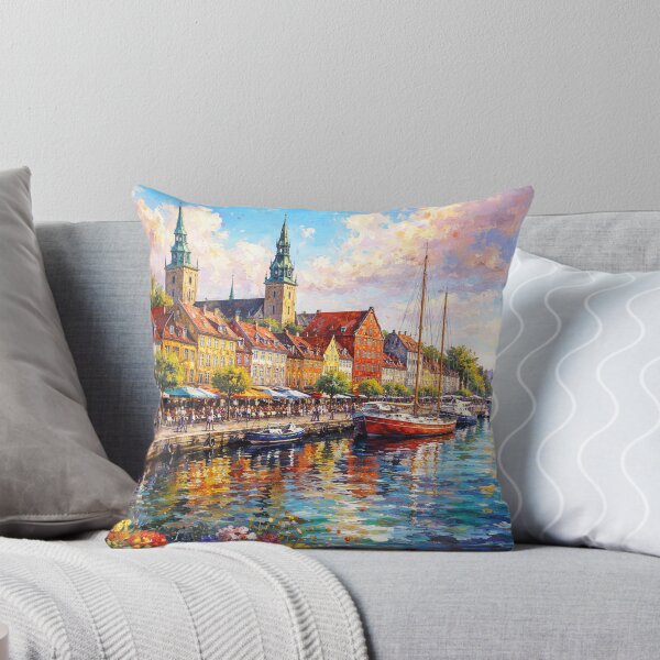 Item preview, A painting of Aalborg, Denmark – A Beautiful City in Europe. designed and sold by GalleryKauffeld.