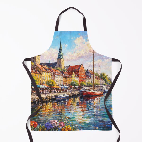 Item preview, A painting of Aalborg, Denmark – A Beautiful City in Europe. designed and sold by GalleryKauffeld.