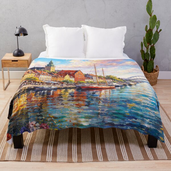 Item preview, A painting of Aalborg, Denmark – A Beautiful City in Europe. designed and sold by GalleryKauffeld.
