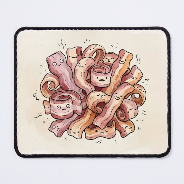 Item preview, Cute Crispy Bacon Kawaii Breakfast Food Illustration designed and sold by DuckOddity.