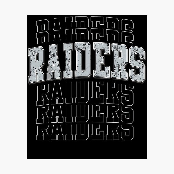 Item preview, Raiders Vintage Distressed Typography Funny Sport Lover designed and sold by Glow-Paw-Studio.