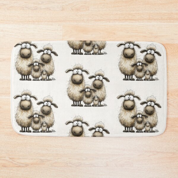 Item preview, Gorgeous Sheep ' The Snowball Family ’ BY SHiRLeY MacARTHuR designed and sold by Shirley MacArthur Art.