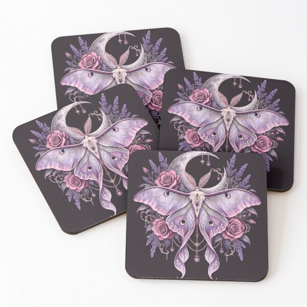 Item preview, Luna Moth Celestial Moon Garden designed and sold by SasmitaStudioCo.