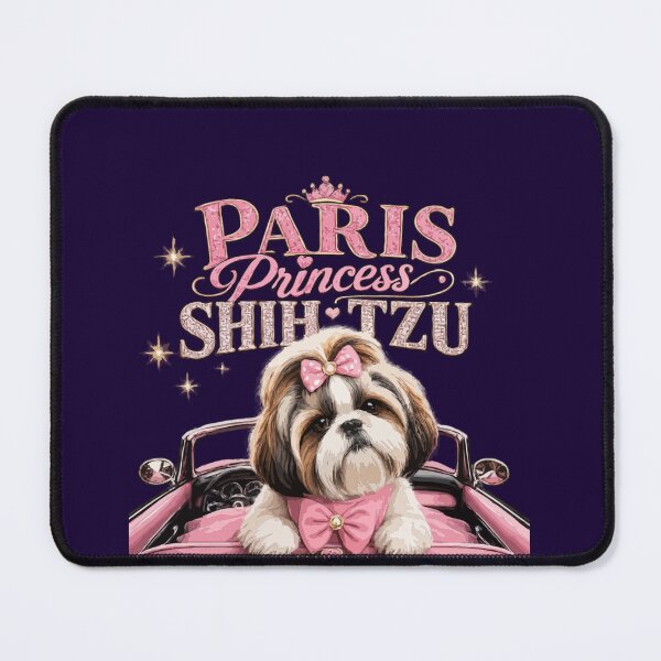 Item preview, Paris Princess Shih Tzu – Glamorous Pink Convertible designed and sold by PawsAndPallette .