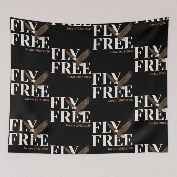 Item preview, Fly Free Jackie 2012 2026 Bald Eagle Memorial Tribute designed and sold by ostenlee.