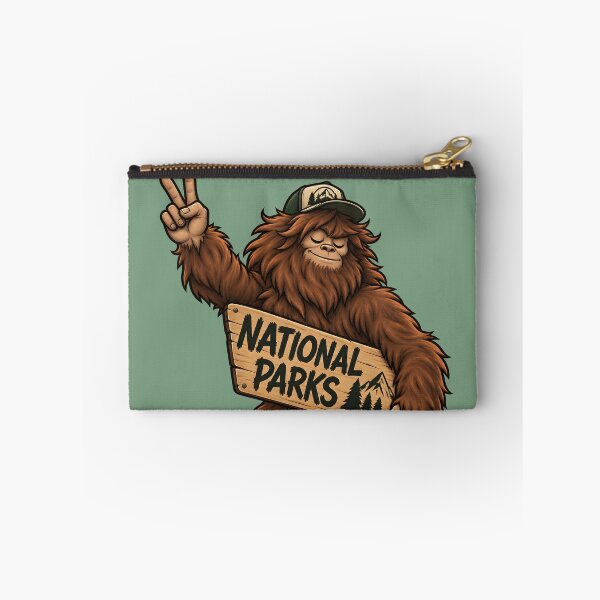 Item preview, National Parks Bigfoot Sasquatch – Funny Hiking Camping Outdoors designed and sold by WAUZ.