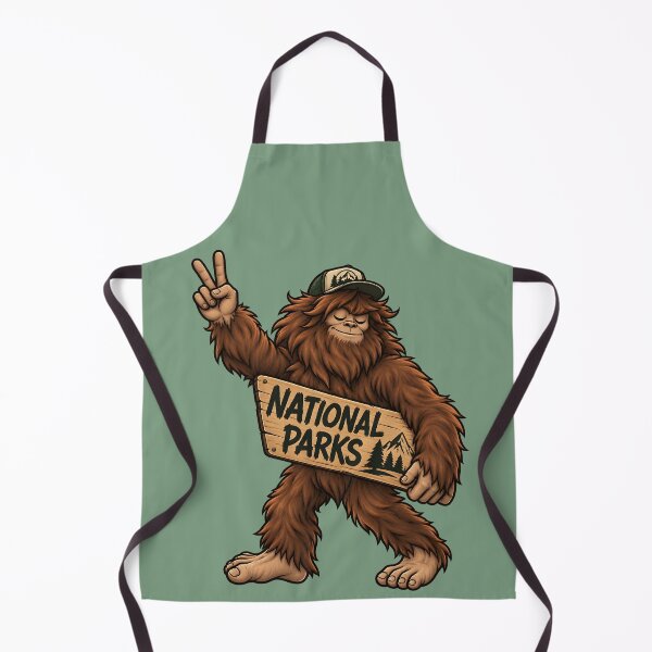 Item preview, National Parks Bigfoot Sasquatch – Funny Hiking Camping Outdoors designed and sold by WAUZ.