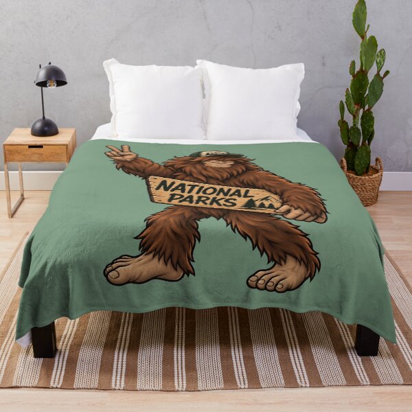 Item preview, National Parks Bigfoot Sasquatch – Funny Hiking Camping Outdoors designed and sold by WAUZ.