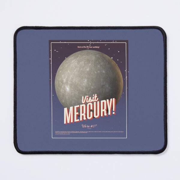 Item preview, 'Visit Mercury!' - Retro Space Poster designed and sold by InanimateArt.