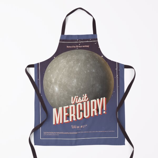 Item preview, 'Visit Mercury!' - Retro Space Poster designed and sold by InanimateArt.