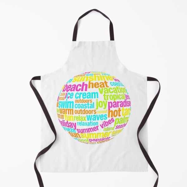 Item preview, Summer Sphere Word Cloud – Tropical Vibes Glow Tee designed and sold by AIClothingUK.