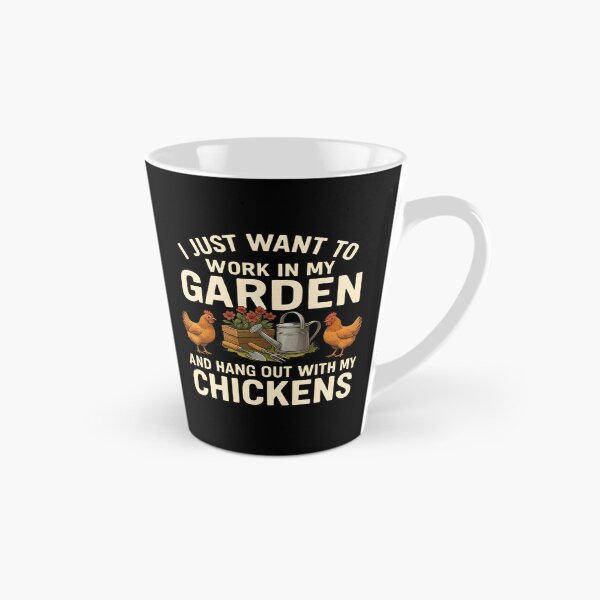 Item preview, I Just Want To Work In My Garden And Hang Out With My Chickens Funny Vintage  designed and sold by Photo-Sphere101.