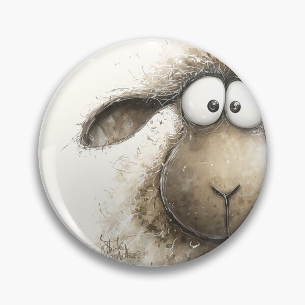 Item preview, Gorgeous Sheep ' Nosey Boo’ BY SHiRLeY MacARTHuR designed and sold by Shirley MacArthur Art.