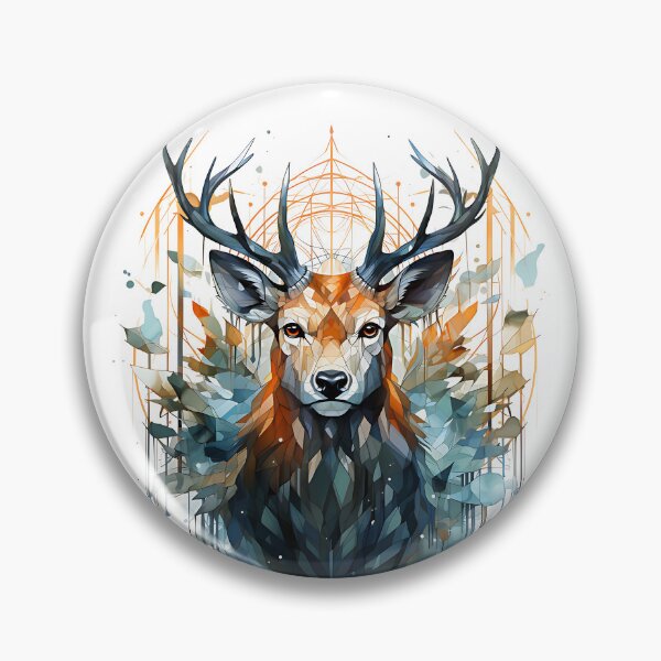 Item preview, Majestic Geometric Deer designed and sold by Monkey-Bar.