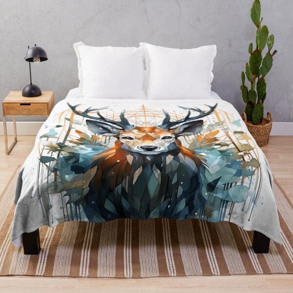 Item preview, Majestic Geometric Deer designed and sold by Monkey-Bar.