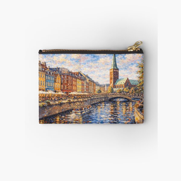 Item preview, Aarhus in Denmark painting – A Beautiful City in Europe. designed and sold by GalleryKauffeld.