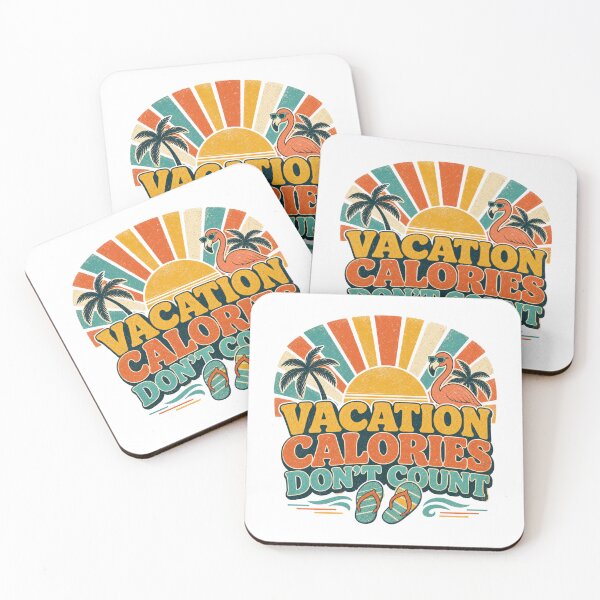 Item preview, Vacation Calories Don't Count | Funny Beach Holiday Foodie T-Shirt designed and sold by rushaib.