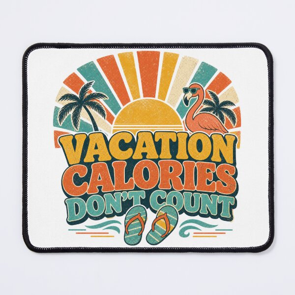 Item preview, Vacation Calories Don't Count | Funny Beach Holiday Foodie T-Shirt designed and sold by rushaib.