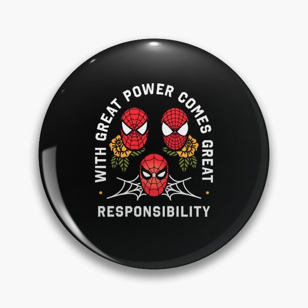 Item preview, With Great Power Comes Great Responsibility Spider Floral Man designed and sold by ostenlee.