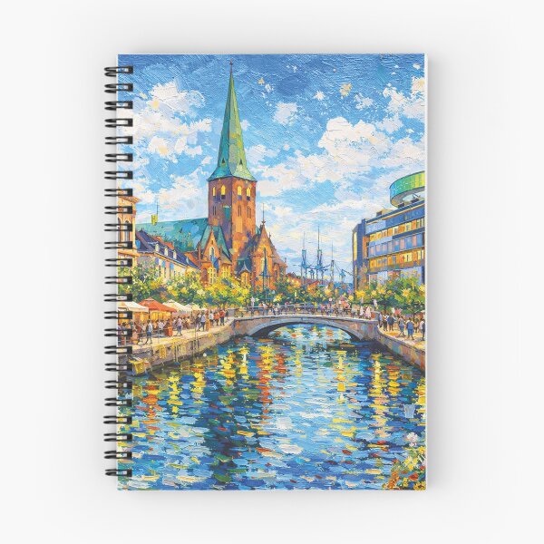 Item preview, A painting of Aarhus, Denmark – A Beautiful City in Europe. designed and sold by GalleryKauffeld.