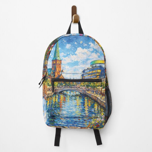 Item preview, A painting of Aarhus, Denmark – A Beautiful City in Europe. designed and sold by GalleryKauffeld.