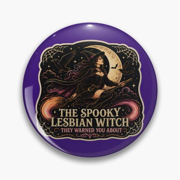 Item preview, Spooky Lesbian - Witchy Pride Flag Colors designed and sold by Travelslightly.