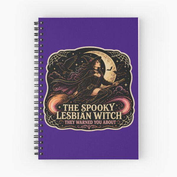 Item preview, Spooky Lesbian - Witchy Pride Flag Colors designed and sold by Travelslightly.