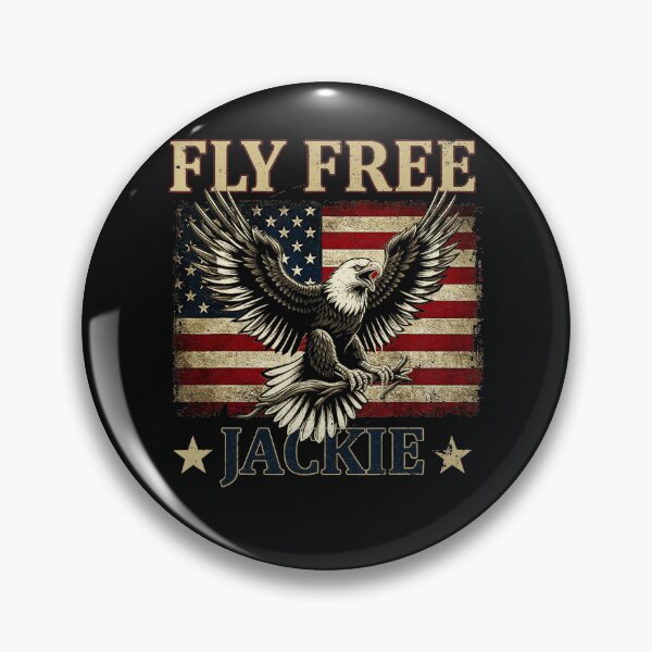 Item preview, Fly Free Jackie American Patriot Bald Eagle Personalized designed and sold by CharlieConon.