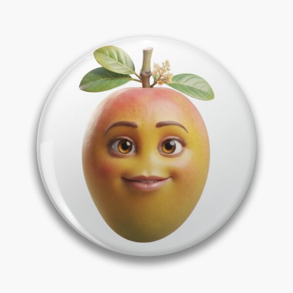 Item preview, Cute Happy Mango 3D Character Tee designed and sold by TripleVertex-1.