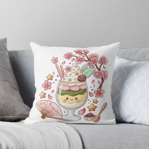 Item preview, Kawaii Matcha Green Tea Parfait - Cute Japanese Cafe Dessert Sticker designed and sold by 0Zetgest.