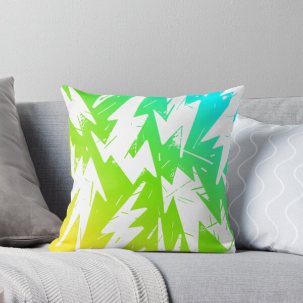 Item preview, THE ABSTRACT Neon Green Yellow Blue Graffiti Lightning Pattern designed and sold by YOFANTZ!.