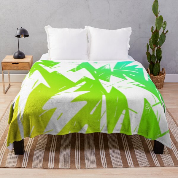 Item preview, THE ABSTRACT Neon Green Yellow Blue Graffiti Lightning Pattern designed and sold by YOFANTZ!.