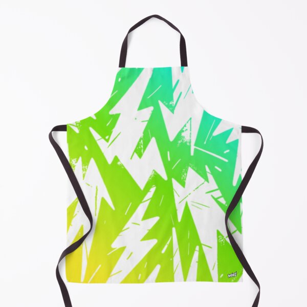 Item preview, THE ABSTRACT Neon Green Yellow Blue Graffiti Lightning Pattern designed and sold by YOFANTZ!.