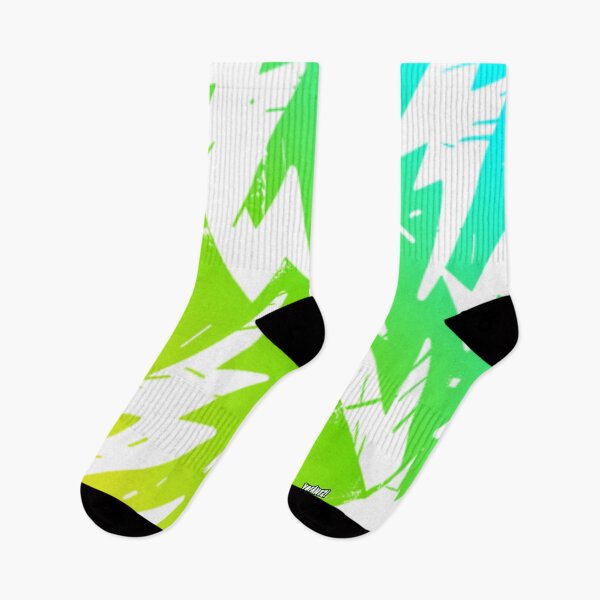 Item preview, THE ABSTRACT Neon Green Yellow Blue Graffiti Lightning Pattern designed and sold by YOFANTZ!.