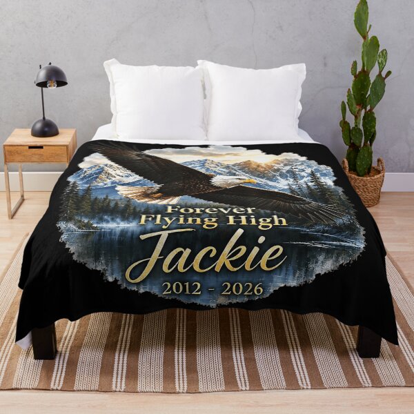 Item preview, Forever Flying High Jackie 2012 - 2026 Memorial Remembrance Loved One Tribute designed and sold by CharlieConon.
