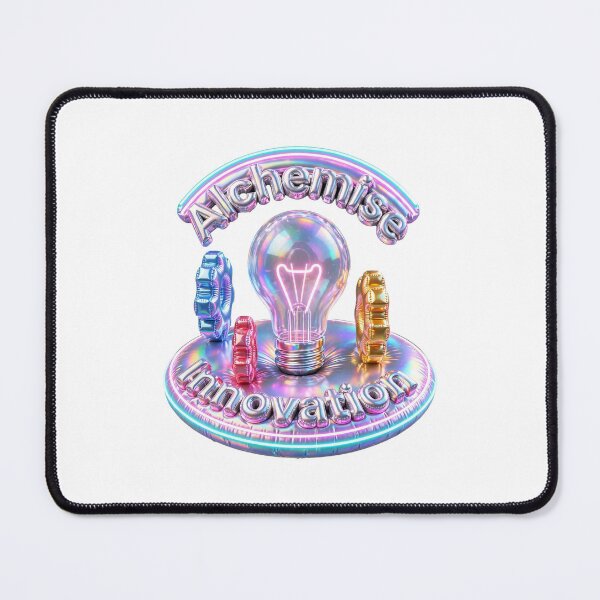 Item preview, Alchemise Innovation – Iridescent Light Bulb & Gear Emblem designed and sold by AIClothingUK.