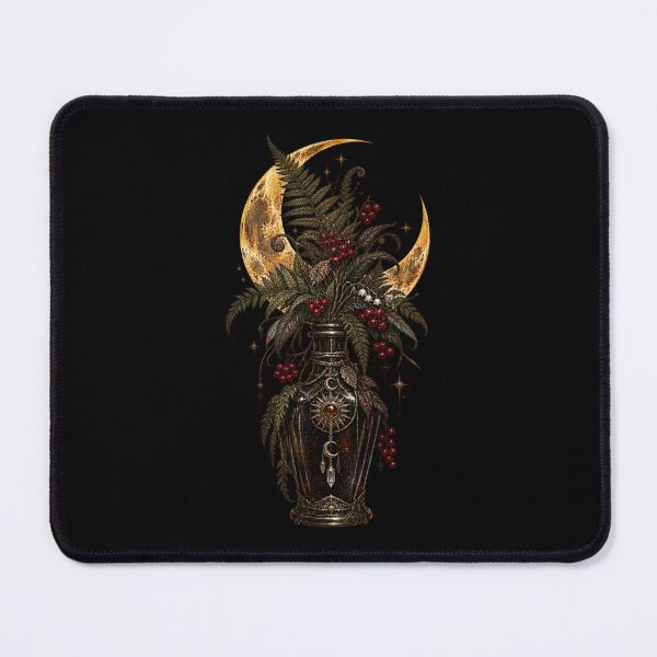 Item preview, Protection Spell Apothecary Bottle with Golden Crescent Moon – Witchcore Occult Art designed and sold by Anyshca.
