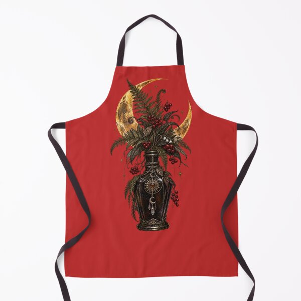 Item preview, Protection Spell Apothecary Bottle with Golden Crescent Moon – Witchcore Occult Art designed and sold by Anyshca.