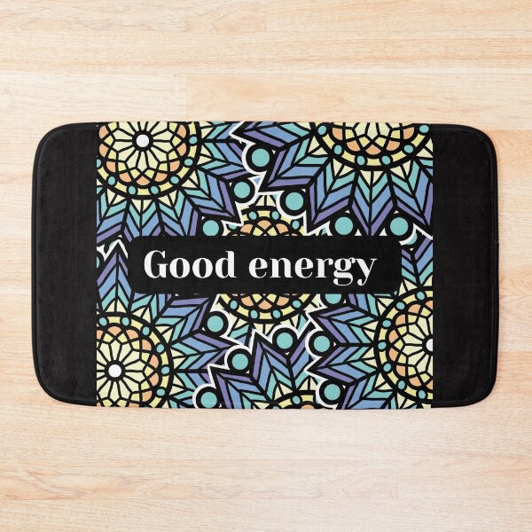 Item preview, Good Energy Mandala Pattern Spiritual Quote Aesthetic designed and sold by NikBrin Prevail .
