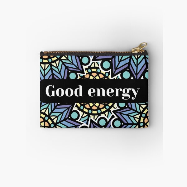 Item preview, Good Energy Mandala Pattern Spiritual Quote Aesthetic designed and sold by NikBrin Prevail .