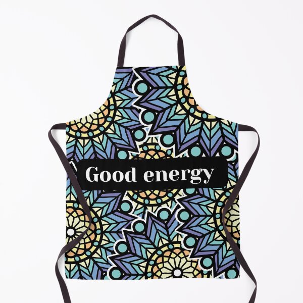 Item preview, Good Energy Mandala Pattern Spiritual Quote Aesthetic designed and sold by NikBrin Prevail .