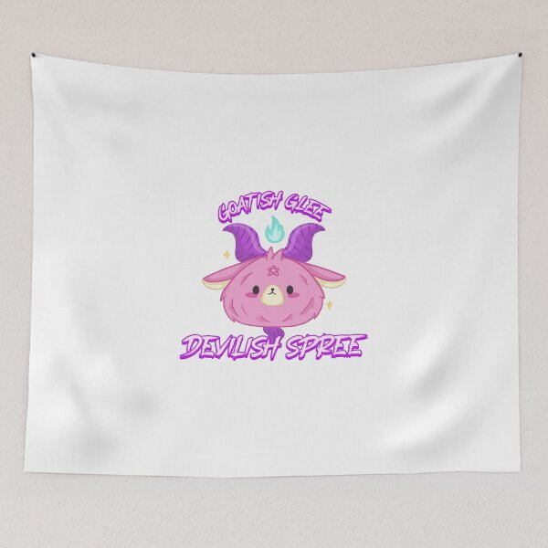 Item preview, Goatish Glee Devilish Spree Pastel Goth Baphomet Cute Goat designed and sold by chatzous.