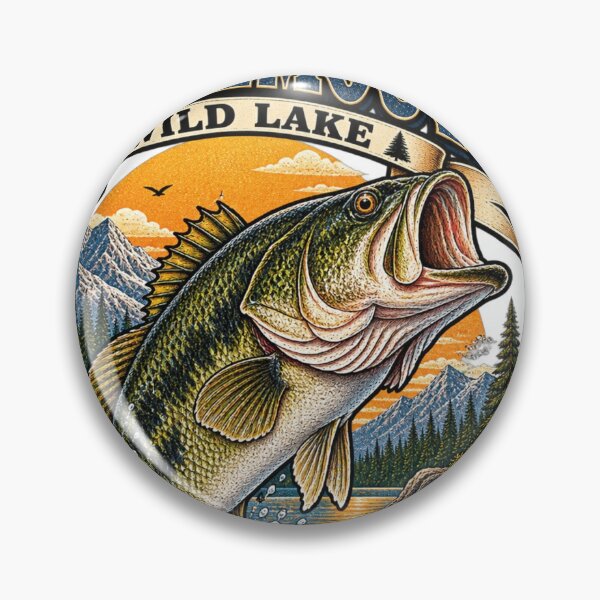 Item preview, Largemouth Bass Wild Lake designed and sold by KrungiT Design .