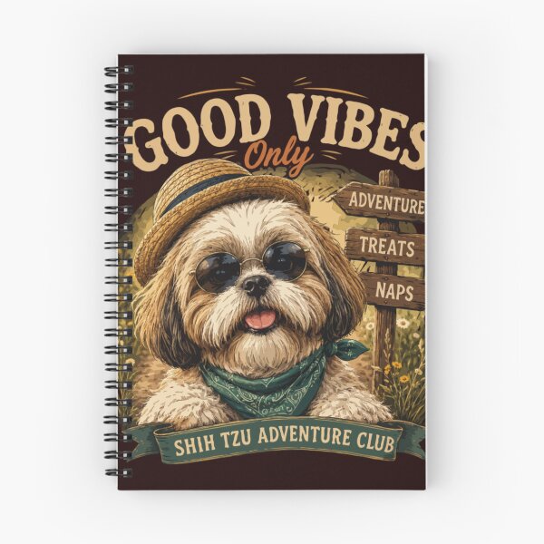Item preview, Good Vibes Only – Shih Tzu Adventure Club designed and sold by PawsAndPallette .