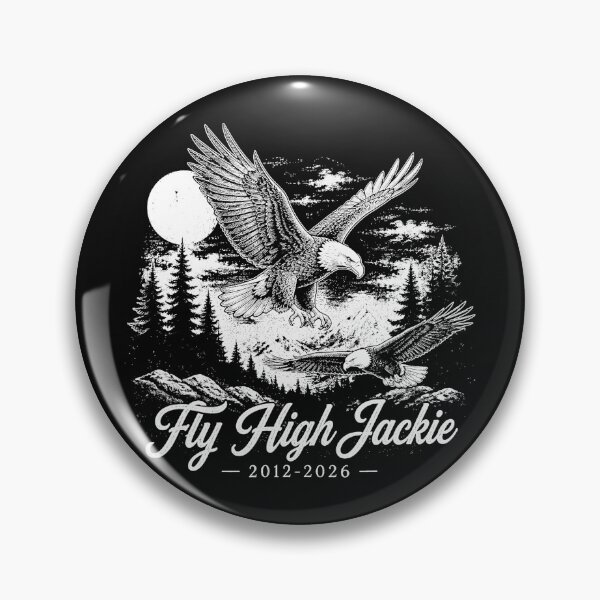 Item preview, Fly High Jackie Memorial Remembrance Eagle designed and sold by CharlieConon.