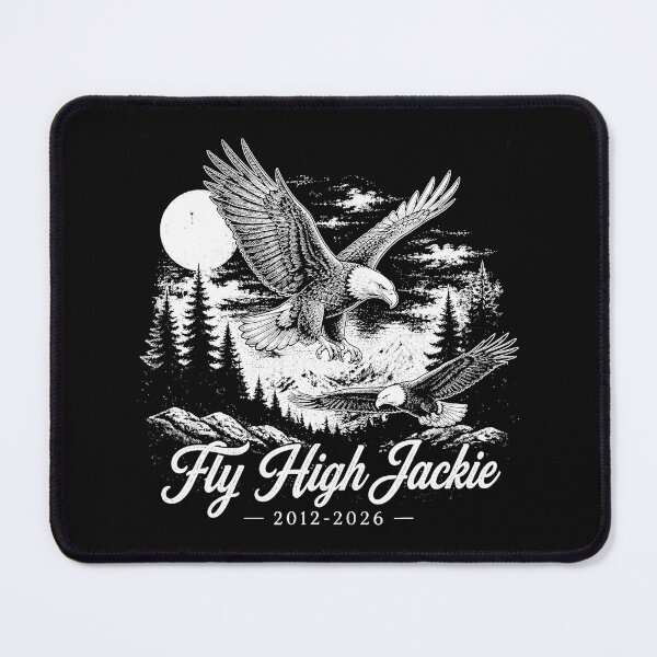 Item preview, Fly High Jackie Memorial Remembrance Eagle designed and sold by CharlieConon.
