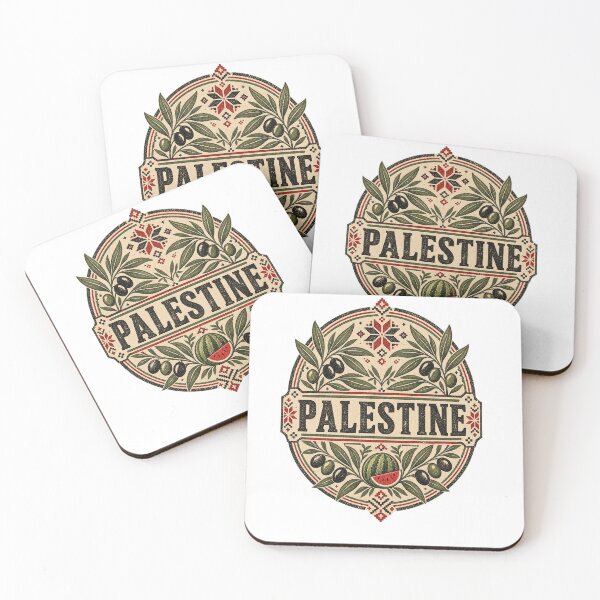 Item preview, Palestine Olive Branch Vintage Stamp designed and sold by Doodle Souq.