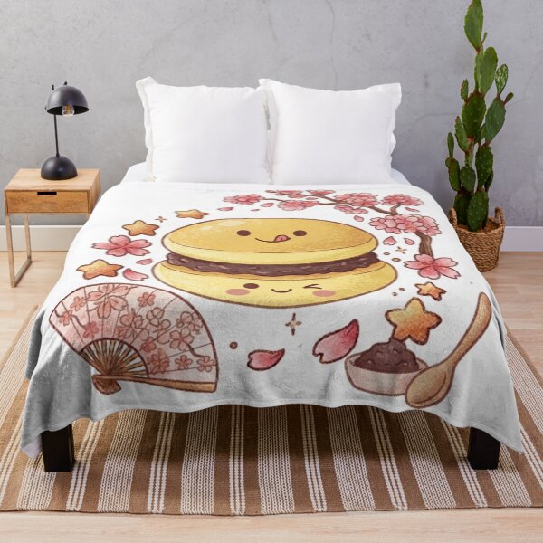 Item preview, Happy Fluffy Dorayaki - Cute Kawaii Japanese Pancake Sweet with Sakura designed and sold by 0Zetgest.